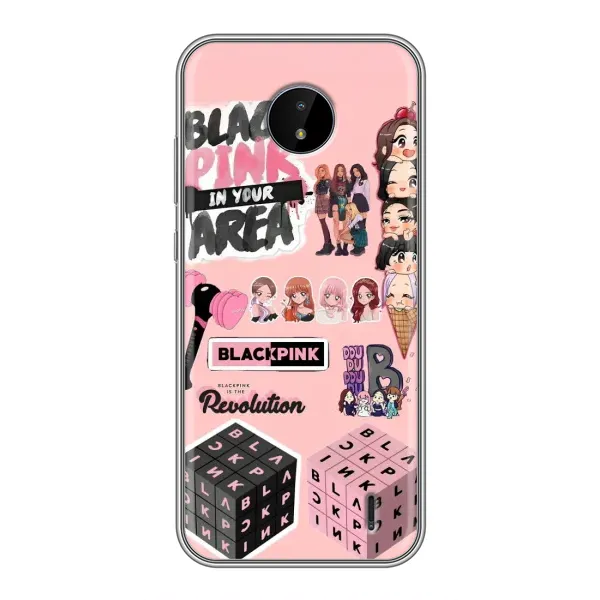 Чехол с рисунком «BLACK PINK коллаж» для Nokia C10 Чехол с рисунком «BLACK PINK коллаж» для Nokia C10