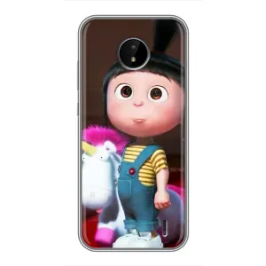 Мультяшный принт на Чехол для Нокиа С10 (Девочка Агнес)