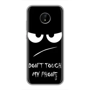 Чехол с прикольным текстом на Nokia C10 (Dont)