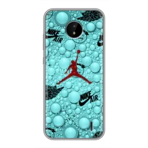 Силіконовый Чохол Nike Air Jordan на Нокіа С10 (Джордан Найк)