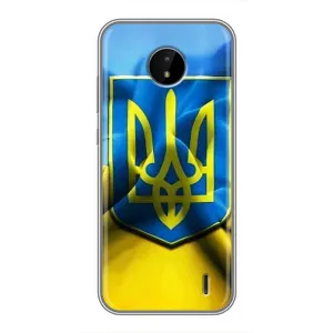 Чехол с картинкой (Патриотический ГЕРБ) на Nokia C10 (Герб и Флаг Украины)