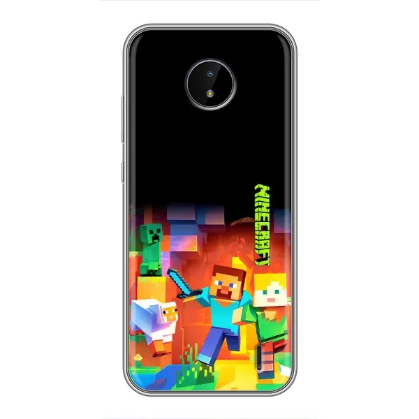 Чехол с рисунком «Герой Майнкрафт» для Nokia C10 Чехол с рисунком «Герой Майнкрафт» для Nokia C10