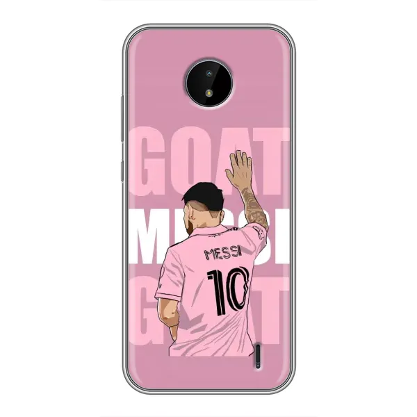 Чохол з малюнком «GOAT MESSI» для Nokia C10 Чохол з малюнком «GOAT MESSI» для Nokia C10