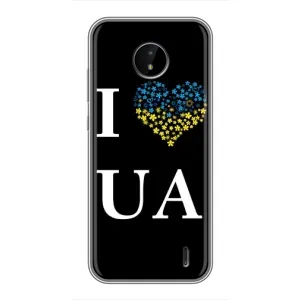 Силиконовый Чехол на Nokia C10 (Я-Украина) (I Love UA)