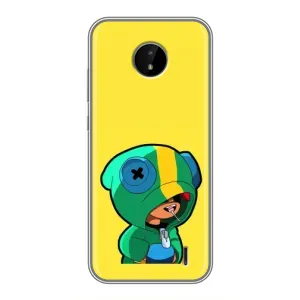 Чехол Бравл Старс для Nokia C10 (Леон (LEON))