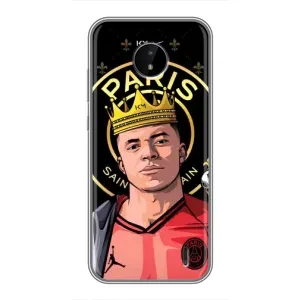Чехол (TPU) с Футболистом на Nokia C10 (Mbappe King)