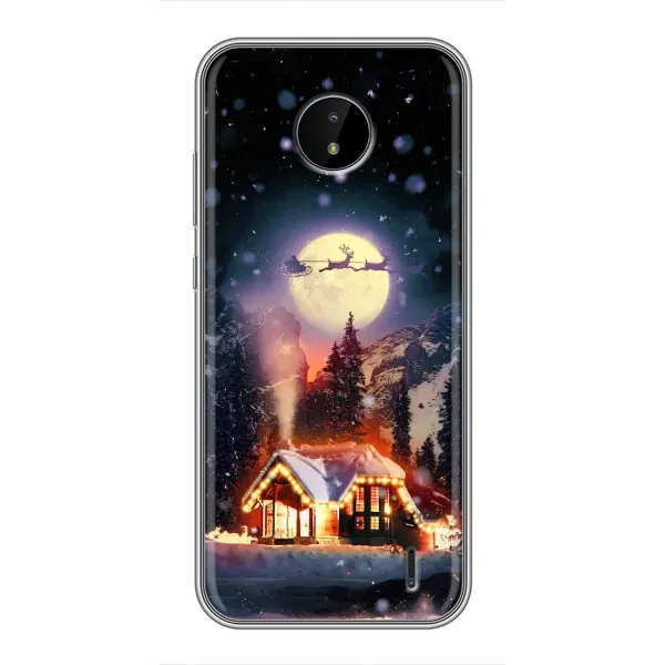 Чехол с рисунком «Настроение зимнее» для Nokia C10 Чехол с рисунком «Настроение зимнее» для Nokia C10