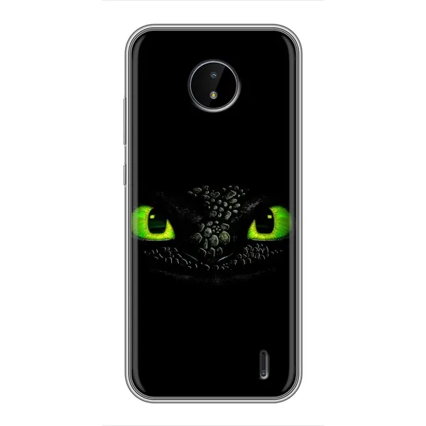 Чехол с рисунком «Глаза Беззубика» для Nokia C10 Чехол с рисунком «Глаза Беззубика» для Nokia C10