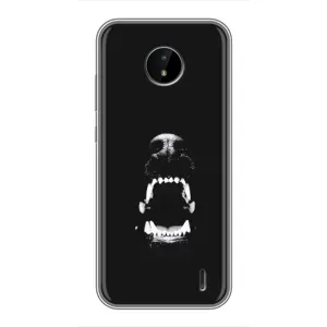 Чехол ДОБЕРМАН для Nokia C10 (Пасть добермана)