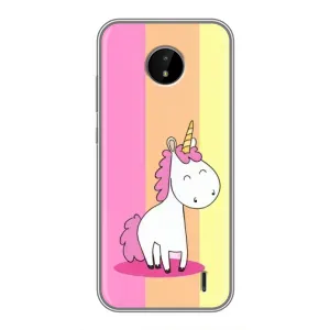 Чехол Unicorn на Nokia C10 (Радужный Единорог)