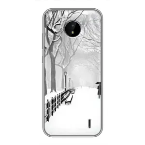 Чехлы на Новый Год Nokia C10 (Снегом замело)