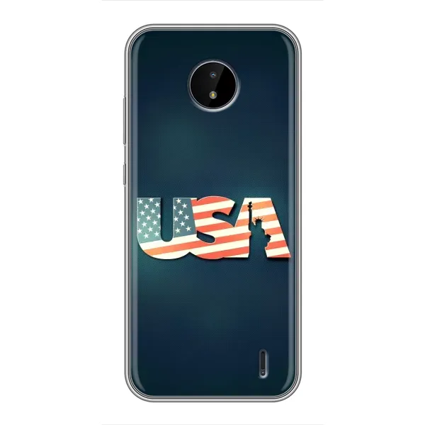 Чехол с рисунком «USA» для Nokia C10 Чехол с рисунком «USA» для Nokia C10