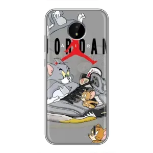 Силиконовый Чехол Nike Air Jordan на Нокиа С20 Плюс (Air Jordan)