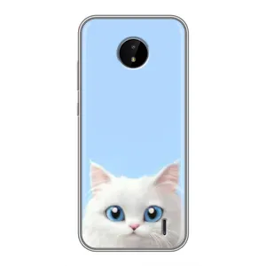 Чохол на тематику: Коти для Nokia C20 Plus (Білий кіт)