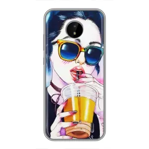Чохол з картинкою Модні Дівчата Nokia C20 Plus (Дівчина з коктейлем)