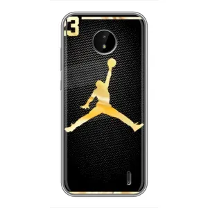 Силиконовый Чехол Nike Air Jordan на Нокиа С20 Плюс (Джордан 23)