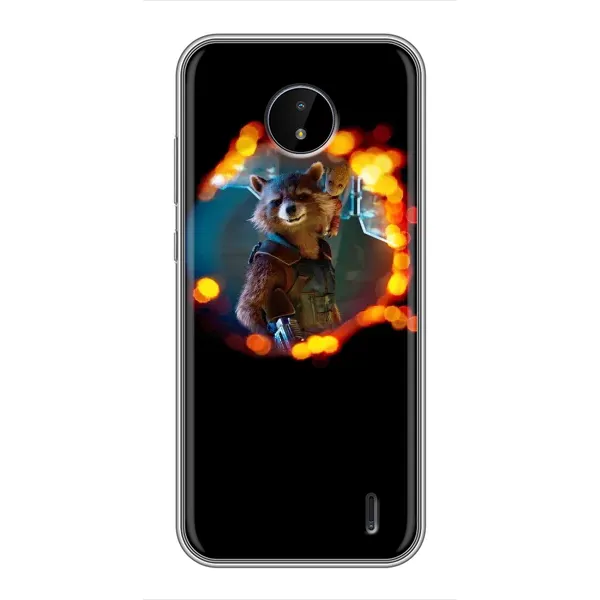 Чохол з малюнком «Енот Ракета» для Nokia C20 Plus Чохол з малюнком «Енот Ракета» для Nokia C20 Plus