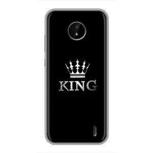 Чохол (Корона на чорному фоні) для Нокіа С20 Плюс (KING)