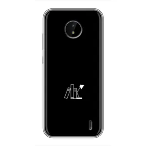 Чохол з картинками на чорному фоні для Nokia C20 Plus (Книжки)