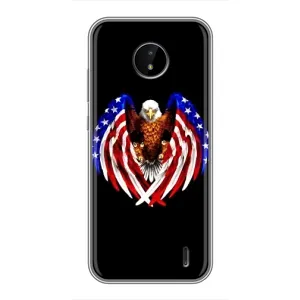 Чохол Прапор USA для Nokia C20 Plus (Крила США)