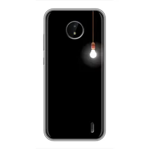 Чохол з картинками на чорному фоні для Nokia C20 Plus (Лампочка)
