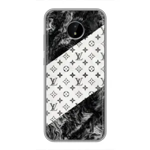 Чехол Стиль Louis Vuitton на Nokia C20 Plus (LV на белом)