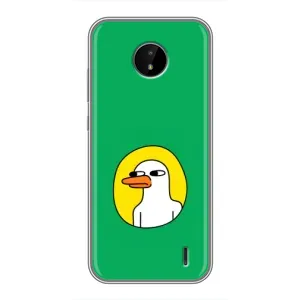Чехол с рисунком «Мем Утка» для Nokia C20 Plus