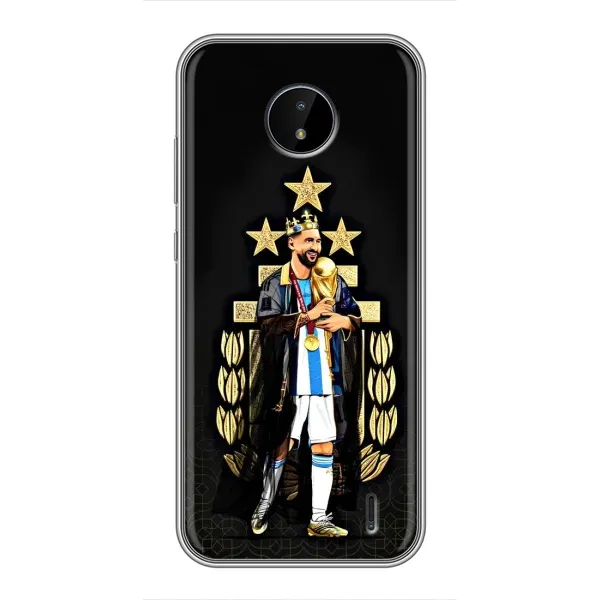 Чехол с рисунком «Месси король» для Nokia C20 Plus Чехол с рисунком «Месси король» для Nokia C20 Plus