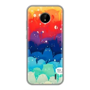 Силіконовий чохол з котиком для Nokia C20 Plus (Mew)