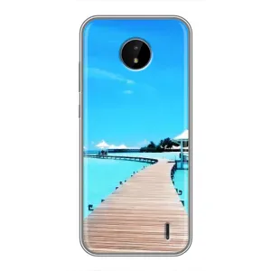 Чехол с рисунком «Набережная» для Nokia C20 Plus
