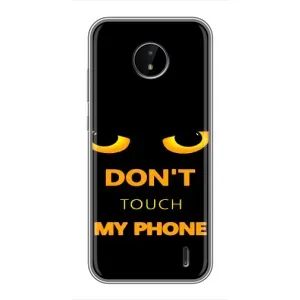 Чехол с Прикольным принтом на Nokia C20 Plus (Не трогай мой телефон)
