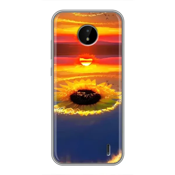 Чехол с рисунком «Небо подсолнух» для Nokia C20 Plus Чехол с рисунком «Небо подсолнух» для Nokia C20 Plus