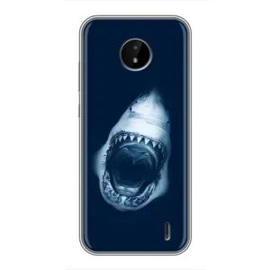 Силіконовий бампер з картинкою звірів для Nokia C20 Plus (Пащу Акули)