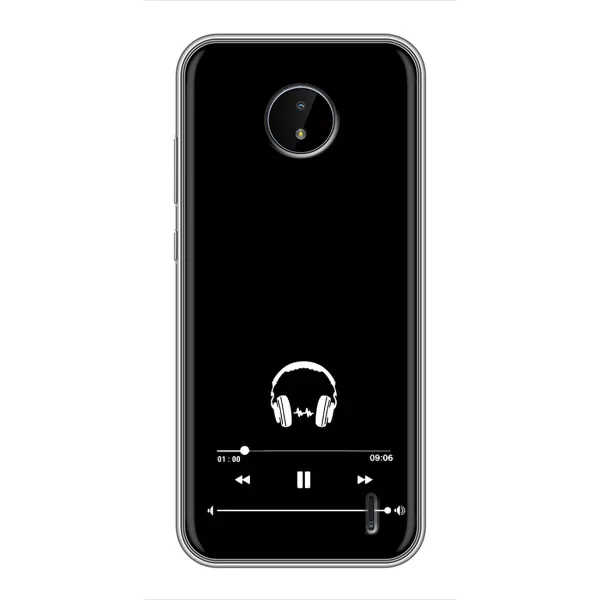 Чехол с рисунком «Плеер» для Nokia C20 Plus