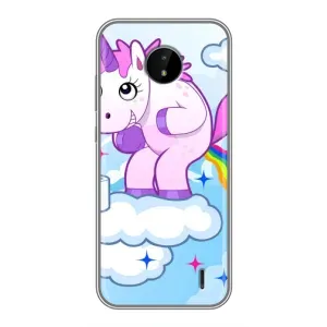 Чохол Unicorn на Nokia C20 Plus (Веселка Єдиноріга)