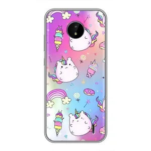 Чохол Unicorn на Nokia C20 Plus (Веселка і Єдинорог)