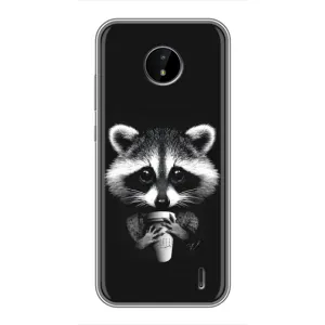 Силіконовий Чохол з Энотами на Nokia C20 Plus (З кавою)