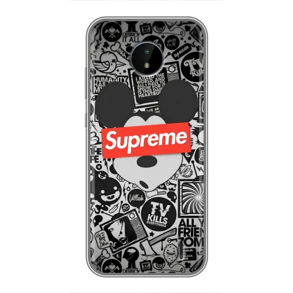 Чохол з малюнком «Supreme Маус» для Nokia C20 Plus Чохол з малюнком «Supreme Маус» для Nokia C20 Plus