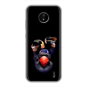 Чохол з малюнком «Три обізяни» для Nokia C20 Plus