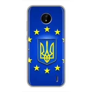 Чехол с Украинской символикой на Нокиа С20 Плюс (Украина это Европа)