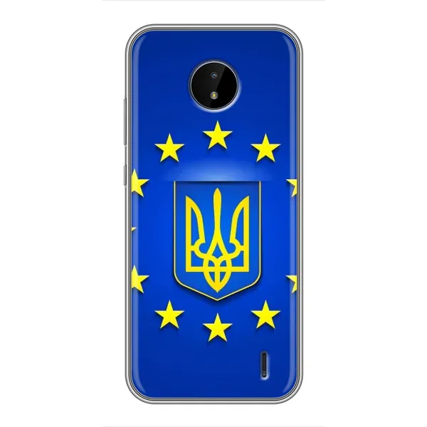 Чехол с рисунком «Украина это Европа» для Nokia C20 Plus Чехол с рисунком «Украина это Европа» для Nokia C20 Plus