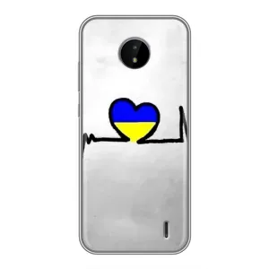 Силиконовый Чехол на Nokia C20 Plus (Я-Украина) (Украинская кардиограмма)
