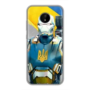 Силиконовый Чехол на Nokia C20 Plus (Я-Украина) (Украинский робокоп)