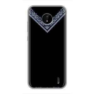 Силиконовый Чехол на Nokia C20 Plus (Воротник вышиванки)