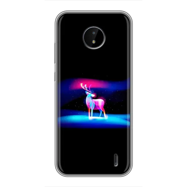 Чехол с рисунком «Яркий олень» для Nokia C20 Plus Чехол с рисунком «Яркий олень» для Nokia C20 Plus