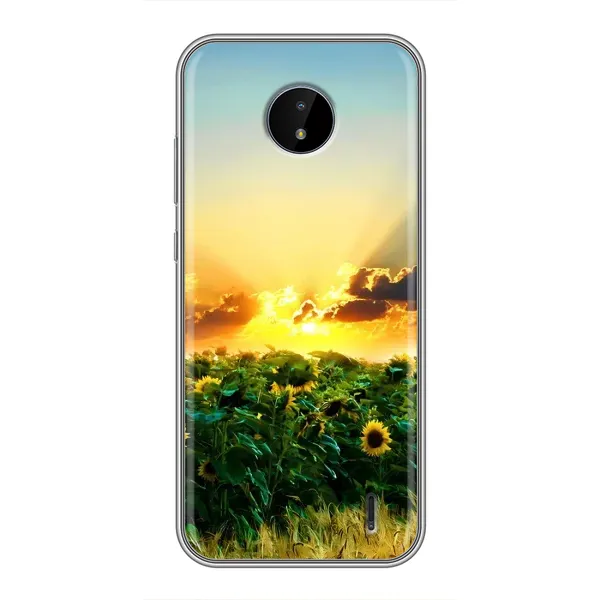 Чехол с рисунком «Закат Солнца» для Nokia C20 Plus Чехол с рисунком «Закат Солнца» для Nokia C20 Plus