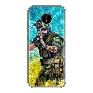 Чехол с рисунком «ЗСУ Воин» для Nokia C20 Plus
