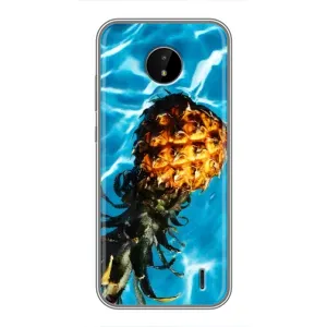 Чохол з зображенням смачної їжі для Nokia C20 (Ананас)