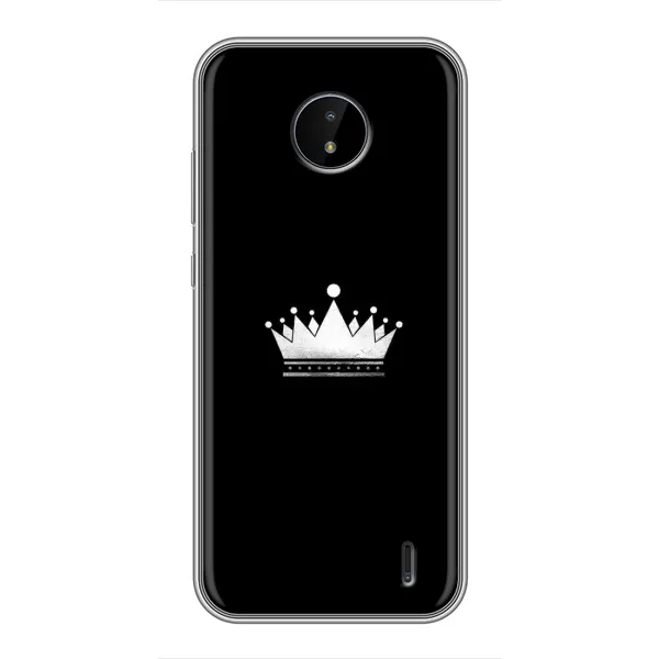 Чехол с рисунком «Белая корона» для Nokia C20 Чехол с рисунком «Белая корона» для Nokia C20