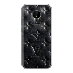 Текстурний Чохол Louis Vuitton для Нокіа С20 (Чорний ЛВ)